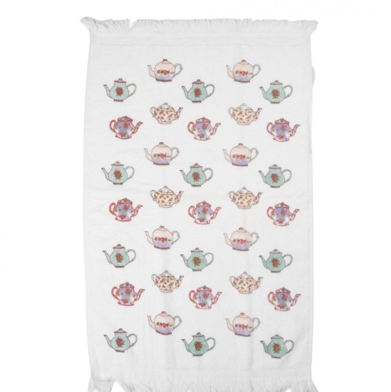 Pano Turco em Algodão com Bules 40 x 66 cm