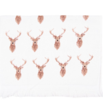 Pano Turco em Algodão com Renas 40 x 66 cm