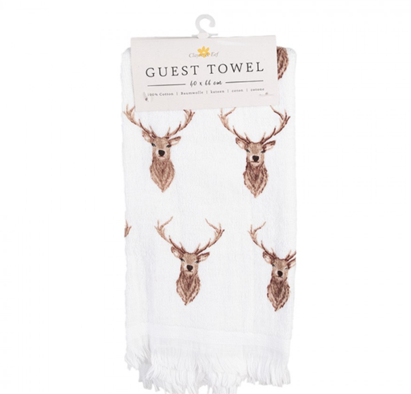 Pano Turco em Algodão com Renas 40 x 66 cm