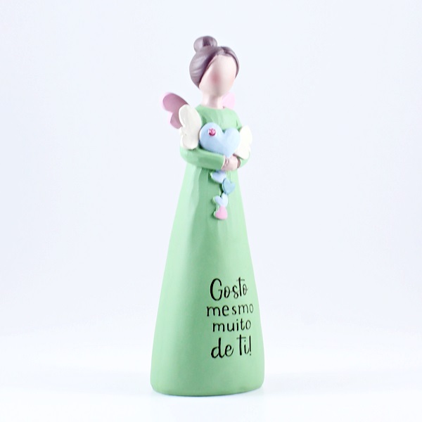 Anjo com Mensagem “Gosto mesmo muito de ti!"