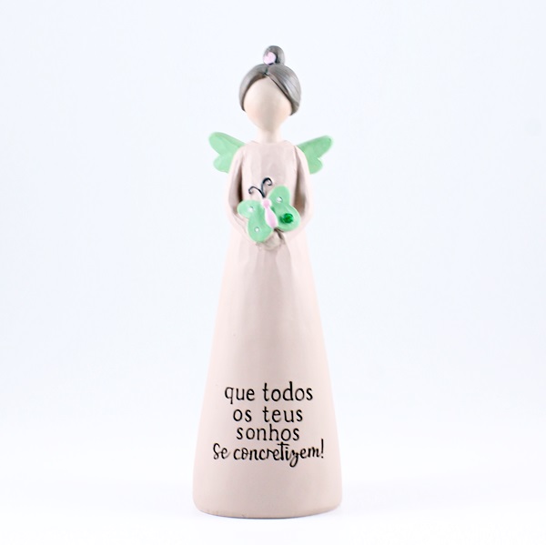 Anjo com Mensagem “que todos os teus sonhos se concretizem!"