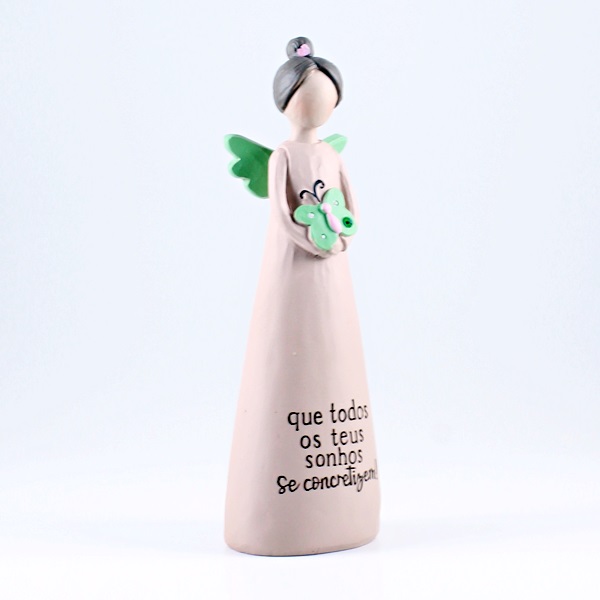 Anjo com Mensagem “que todos os teus sonhos se concretizem!"