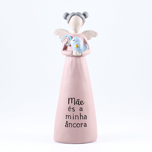 Anjo com Mensagem “Mãe és a minha âncora" Anjo com Mensagem “Mãe és a minha âncora"