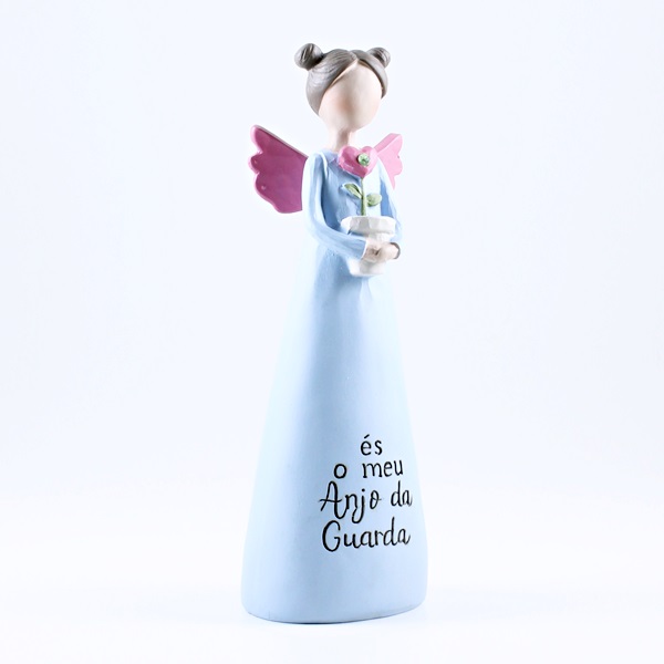 Anjo com mensagem: "és o meu Anjo da Guarda"