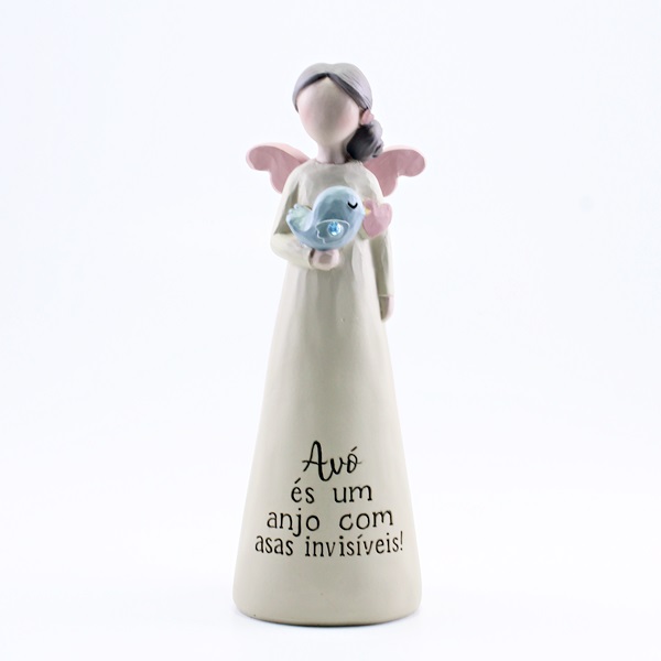 Anjo com Mensagem: "Avó és um anjo com asas invisíveis"