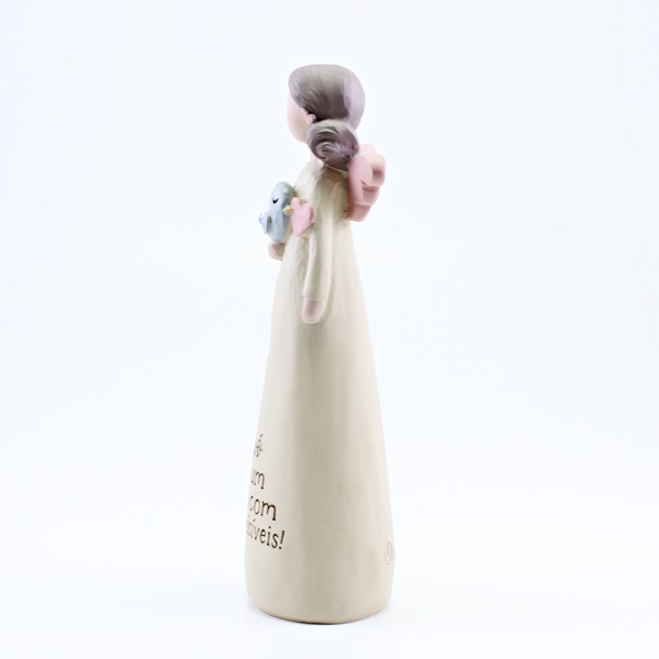 Anjo com Mensagem: "Avó és um anjo com asas invisíveis"