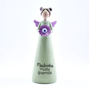 Anjo com Mensagem "Madrinha muito querida"