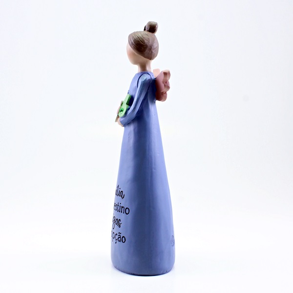 Anjo com mensagem: "Família por destino Amigas por opção"