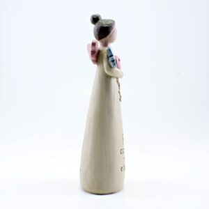 Anjo com Mensagem: "Filha carinhosa, meiga e ternurenta!"