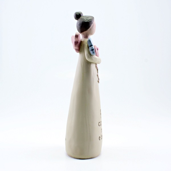 Anjo com Mensagem: "Filha carinhosa, meiga e ternurenta!"