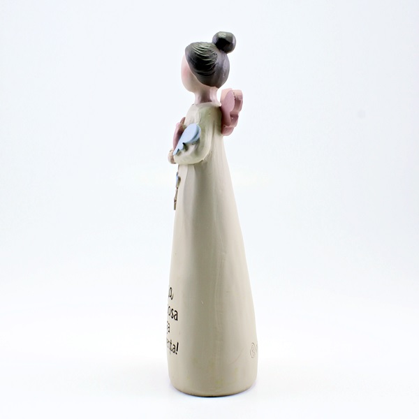 Anjo com Mensagem: "Filha carinhosa, meiga e ternurenta!"