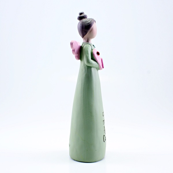 Anjo com Mensagem: "com muito Amor & Carinho"