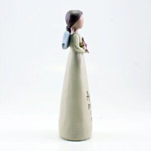 Anjo com Mensagem: "Amiga genuína... única... súper!"