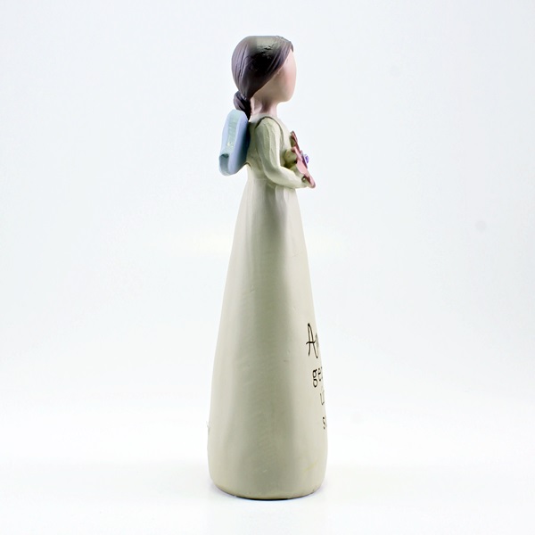 Anjo com Mensagem: "Amiga genuína... única... súper!"