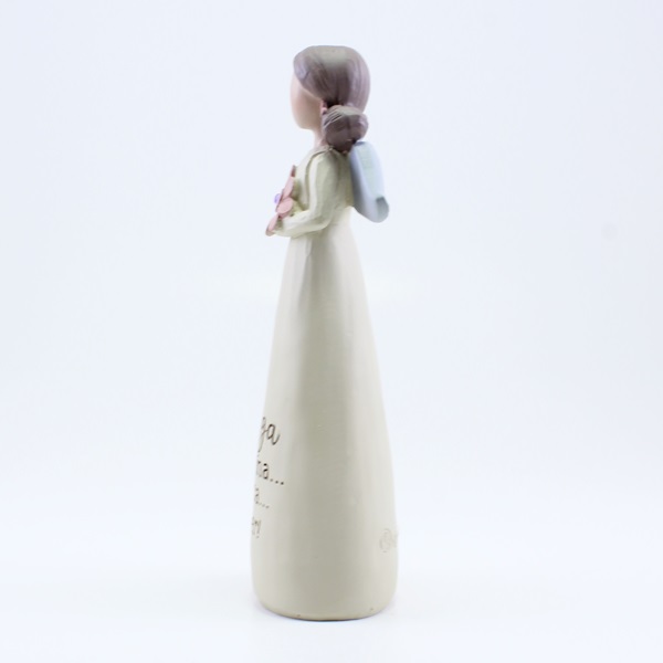 Anjo com Mensagem: "Amiga genuína... única... súper!"