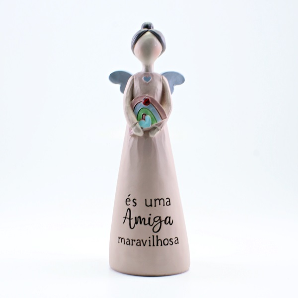 Anjo com Mensagem: "És uma Amiga maravilhosa"