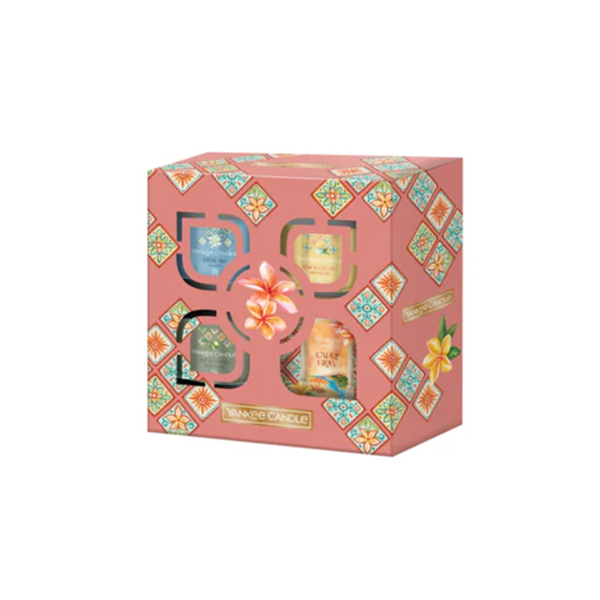 Conjunto Aromático Yankee Candle – Tumbler & Trio de Votives