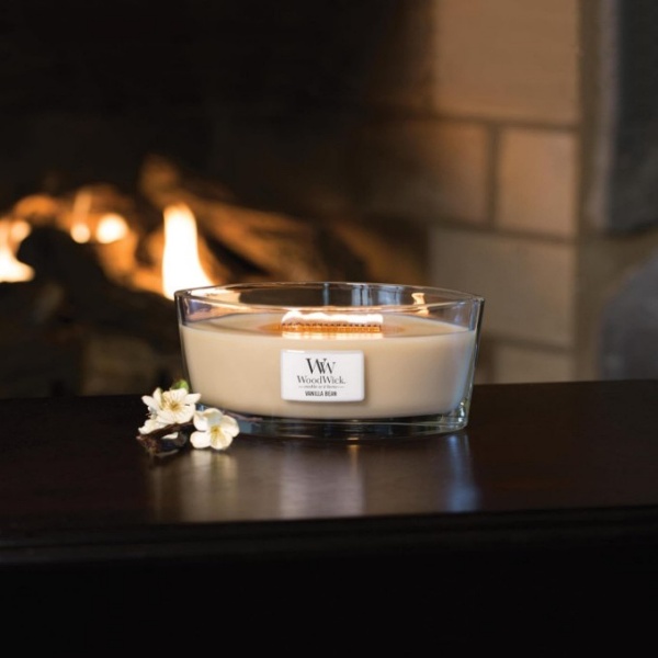 Vela Elipse Vanilla Bean Woodwick