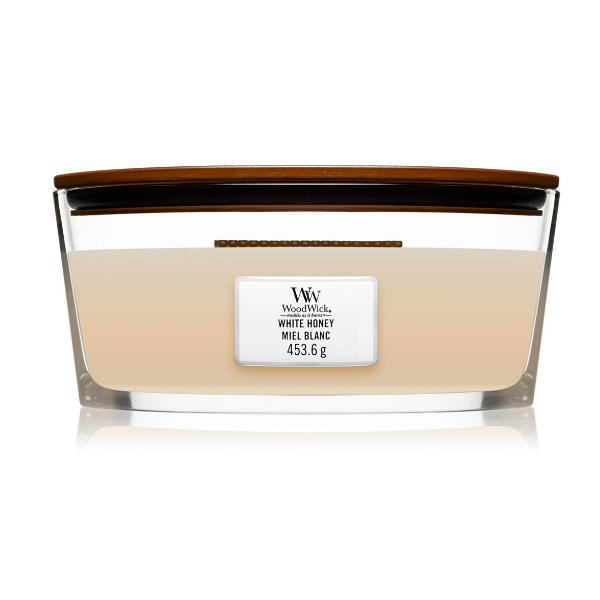 Vela Elipse White Honey Woodwick