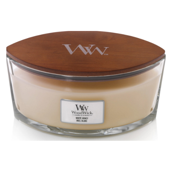 Vela Elipse White Honey Woodwick