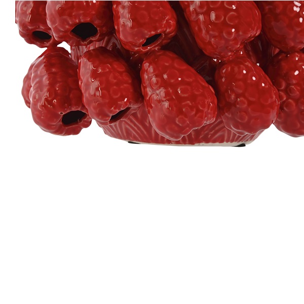 Jarra de Cerâmica Vermelha com Design de Framboesa