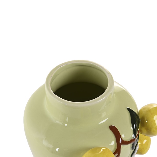 Jarra Decorativa de Cerâmica com Limões