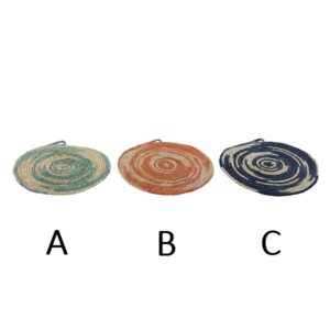 Individuais Redondos em Fibra Natural Trançada