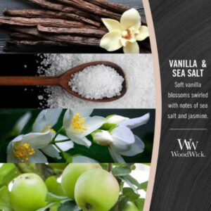 Vela Elipse Vanilla & Sea Salt WoodWick