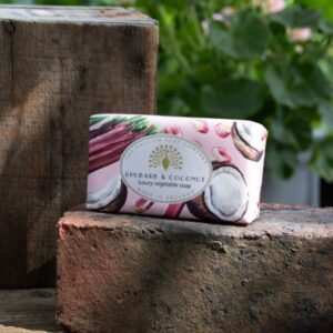 Sabonete Vegetal de Luxo Rhubarb & Coconut - The English Soap Company