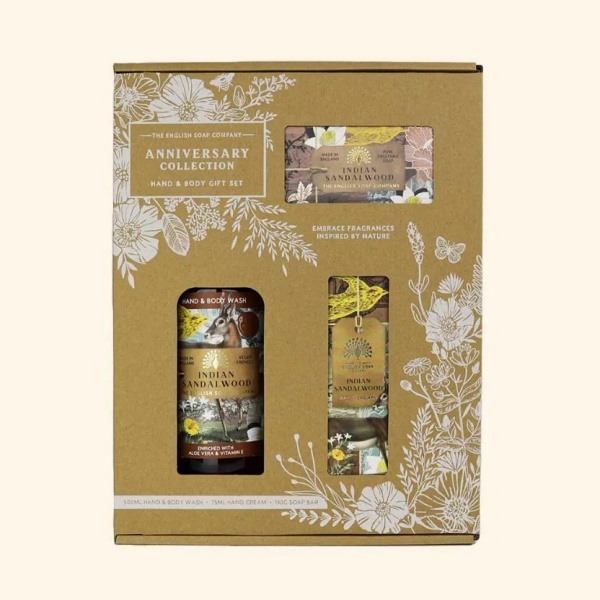 Conjunto de Oferta para Mãos e Corpo Indian Sandalwood - The English Soap Company