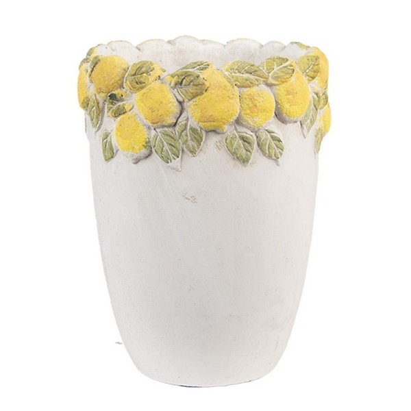 Vaso de Pedra com Limões (13x17 cm)