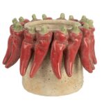 Vaso em Cerâmica Hot Peppers