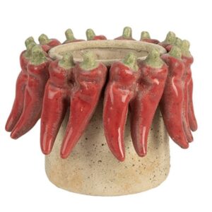 Vaso em Cerâmica Hot Peppers