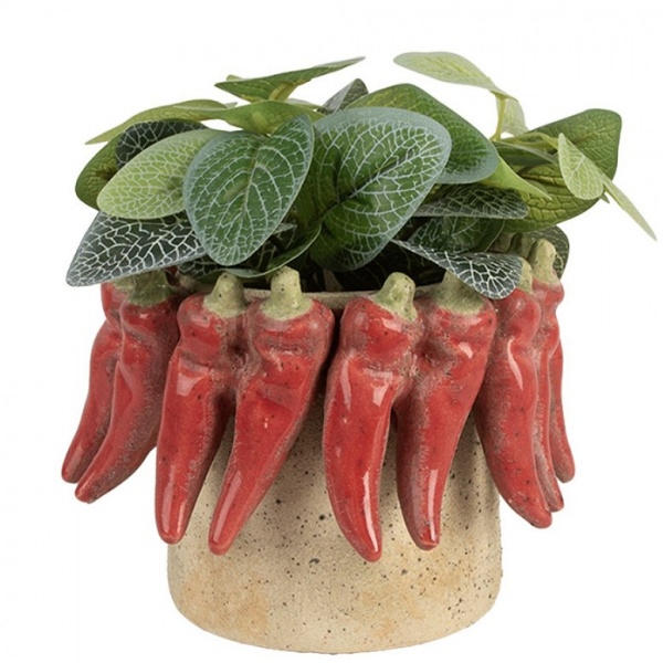 Vaso em Cerâmica Hot Peppers