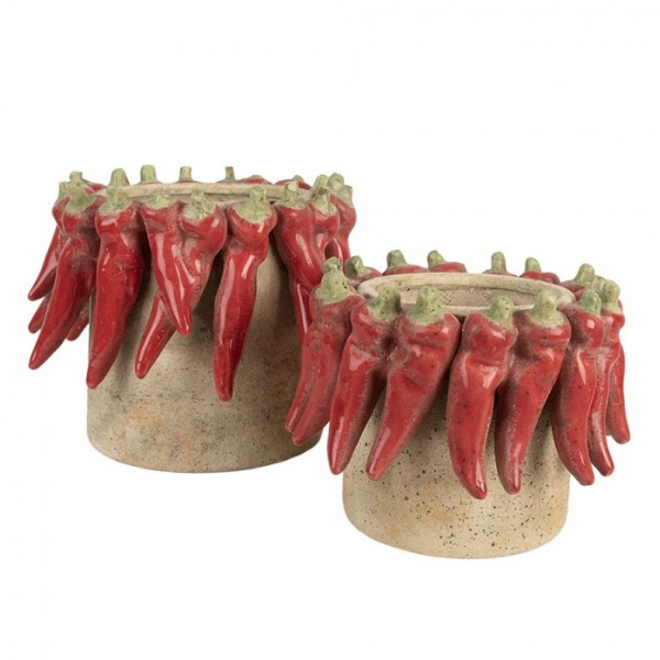 Vaso em Cerâmica Hot Peppers