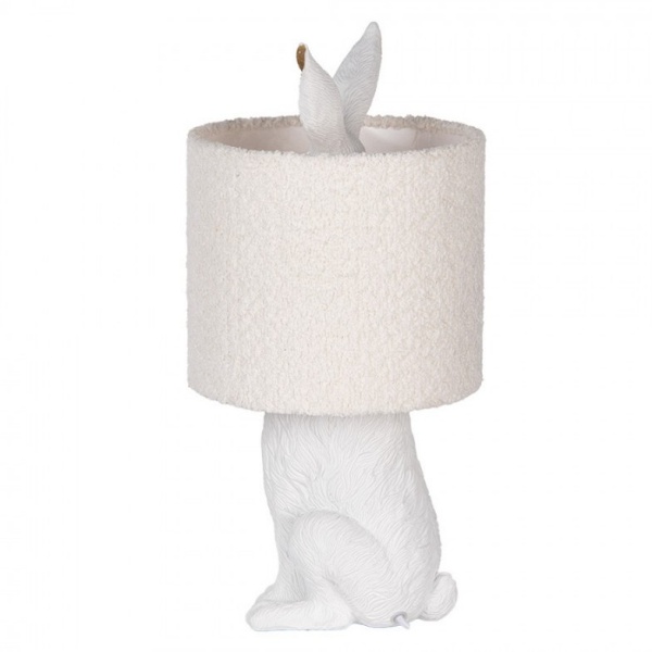 Candeeiro de Mesa- Coelho Branco (20x43cm)