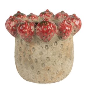 Vaso Decorativo Morangos Silvestres