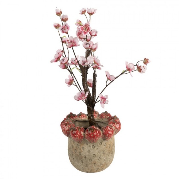 Vaso Decorativo Morangos Silvestres