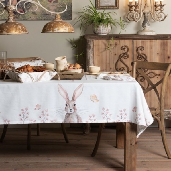 Corredor de Mesa "Rustic Easter Bunny"