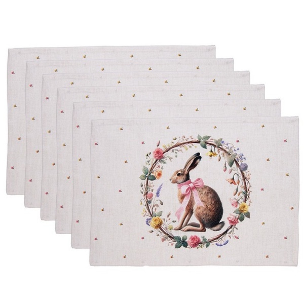 Individual de mesa- Coelho da Páscoa