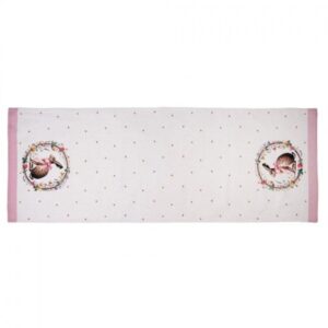 Caminho de Mesa Coelho de Páscoa e Flores