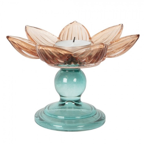 Castiçal Flor 14x10 cm – Clayre & Eef