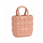 Jarra de Cerâmica Rosa “Bolsa”