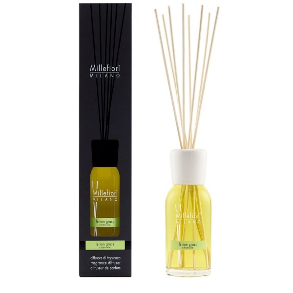 Difusor Mikado de Aromas Millefiori Milano Lemon Grass 100ml