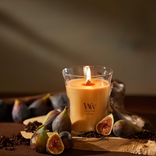 Vela WoodWick Gilded Sands 275 g