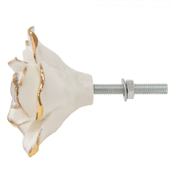 Puxador de Porta em Formato de Flor