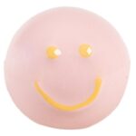 Puxador de Porta Smile em Cerâmica Rosa