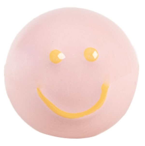 Puxador de Porta Smile em Cerâmica Rosa