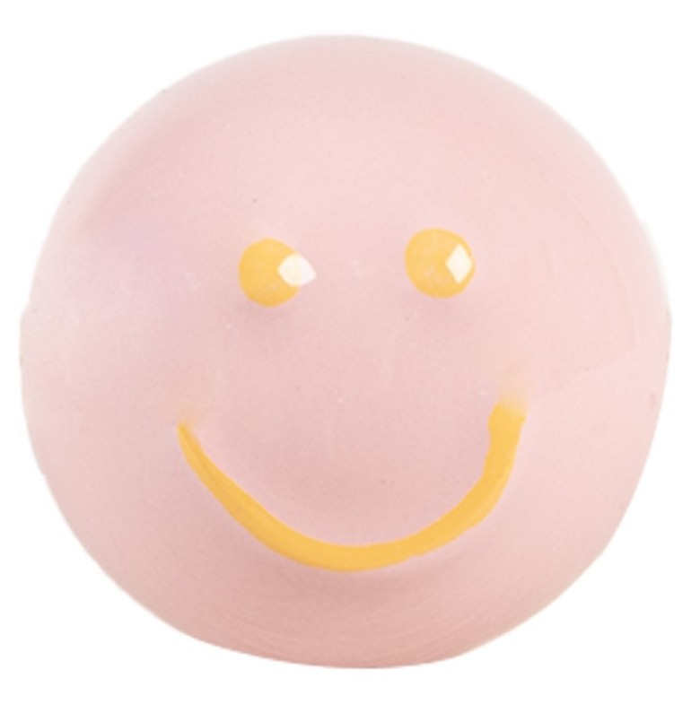 Puxador de Porta Smile em Cerâmica Rosa