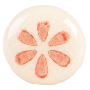 Puxador de Porta em Cerâmica com Flor